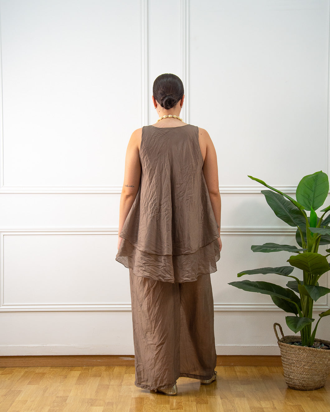 Conjunto Amalfi de mujer en marrón