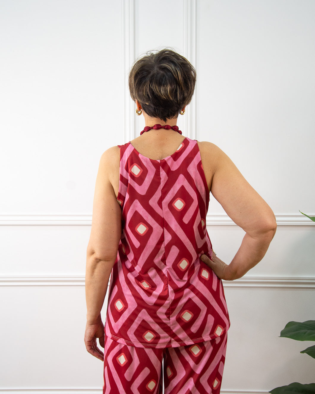 Blusa Poppy de mujer en rojo