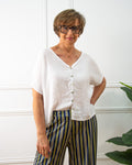 Blusa Iria de mujer en blanco