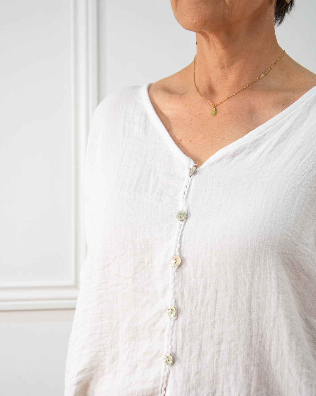 Blusa Iria de mujer en blanco