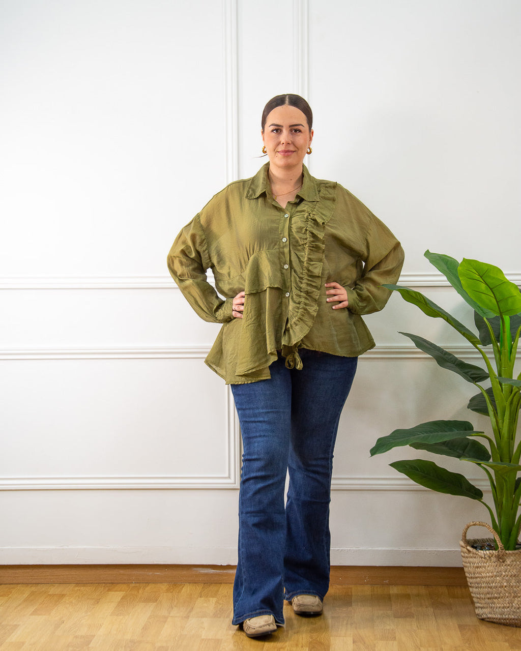 Blusa Siena de mujer en verde