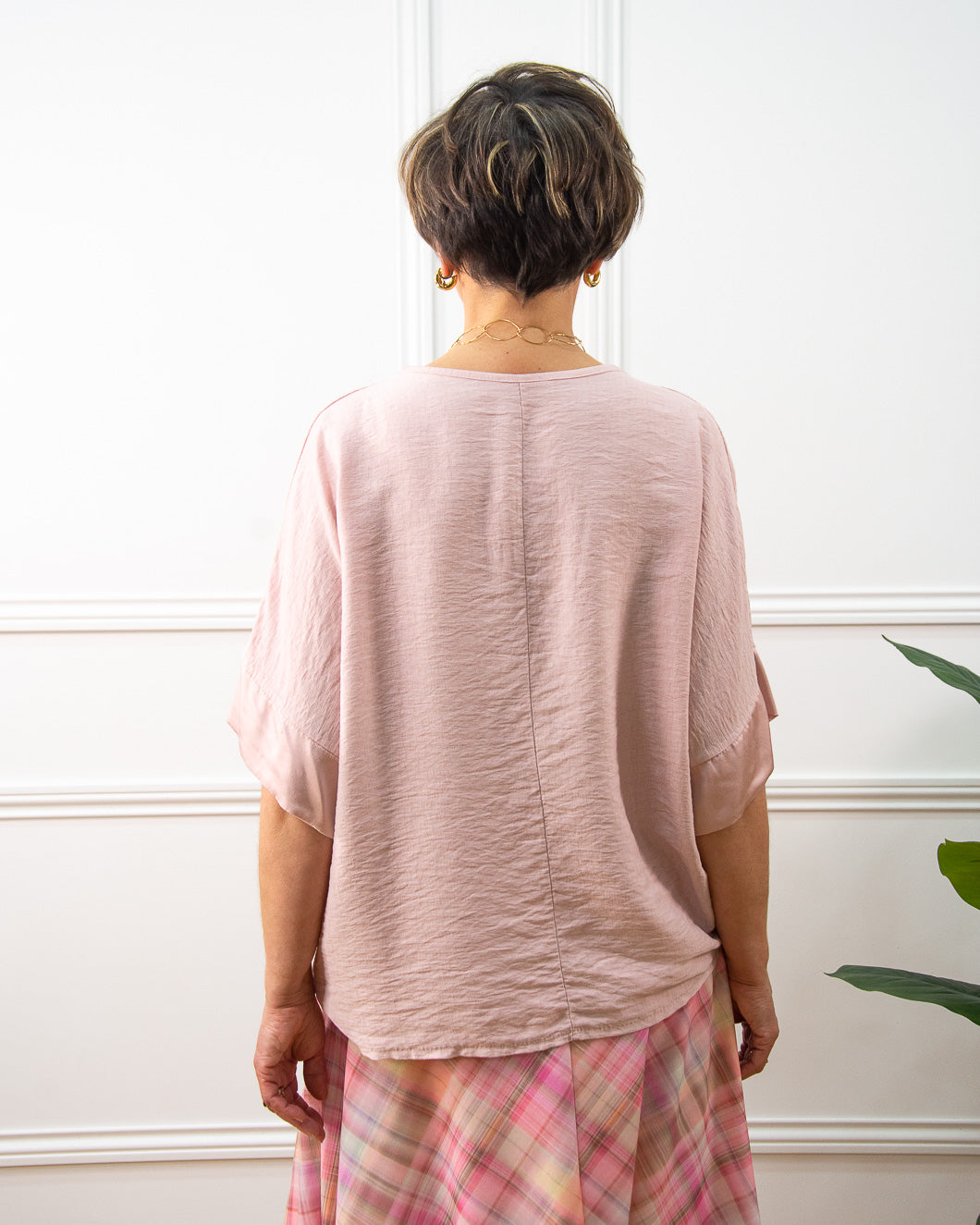 Blusa Japan oversize de mujer en rosa