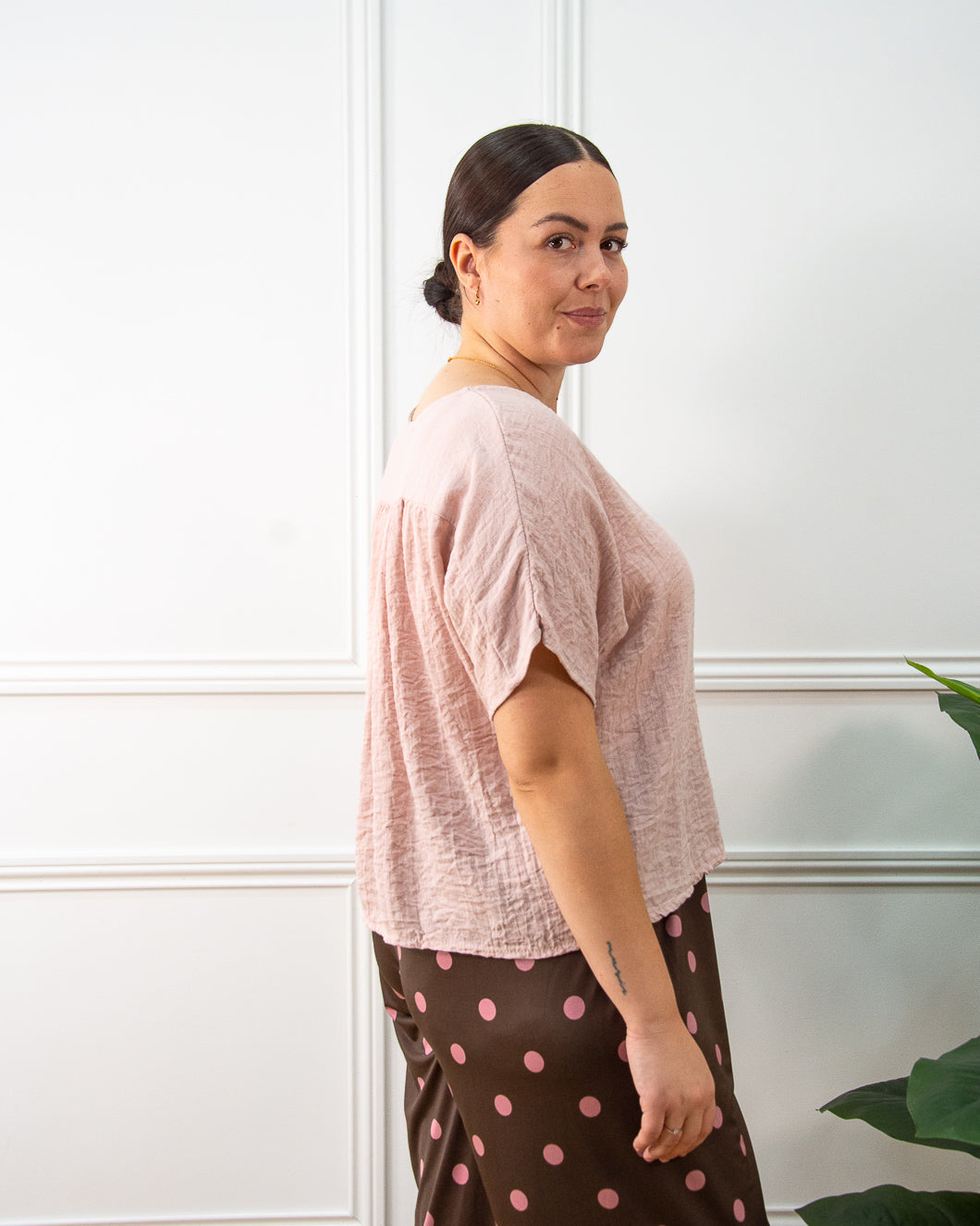 Blusa Iria de mujer en rosa