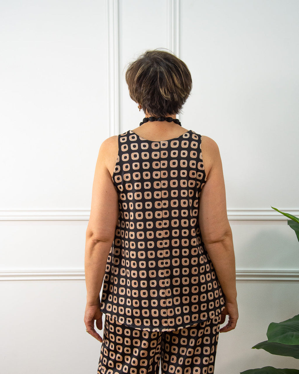 Blusa Vintage de mujer en negro