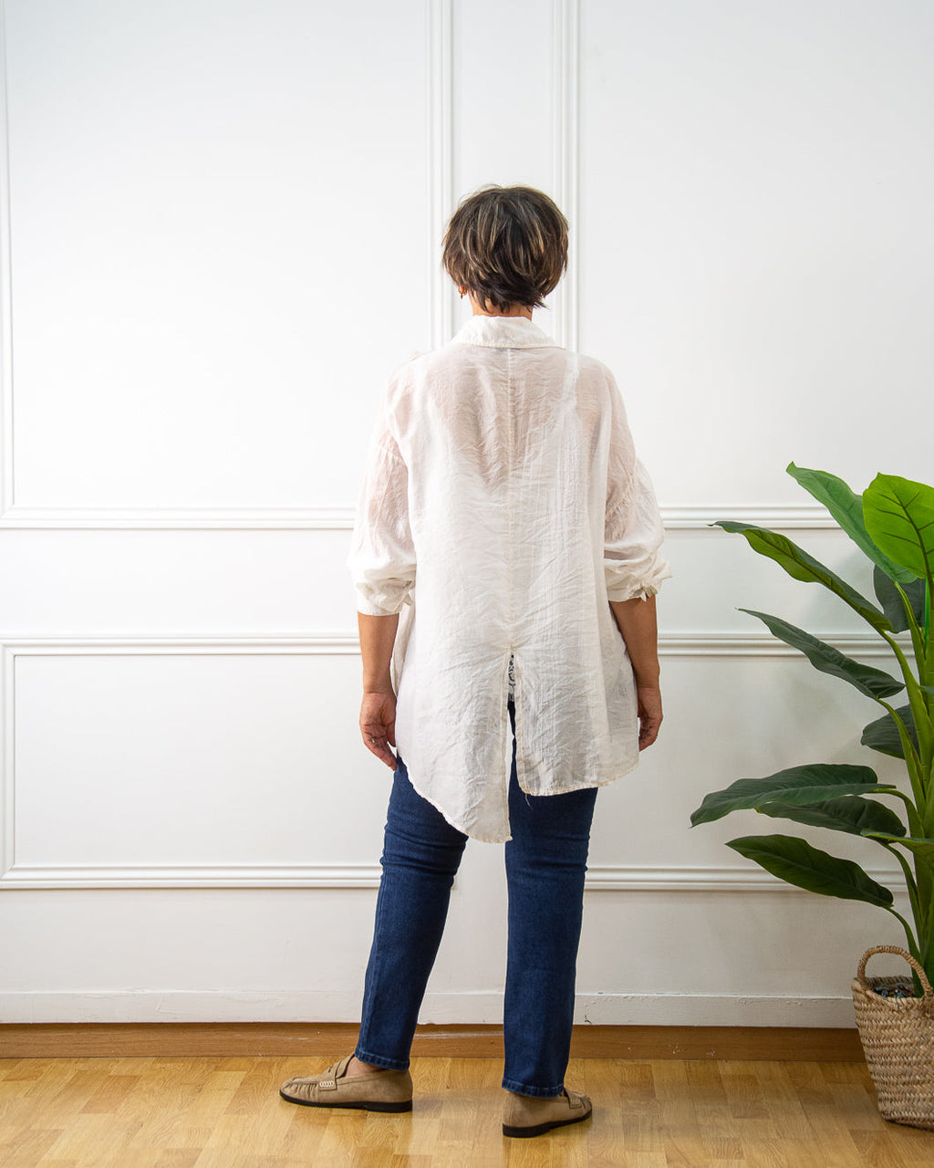 Blusa Siena de mujer en blanco