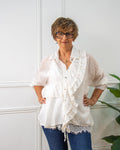 Blusa Siena de mujer en blanco