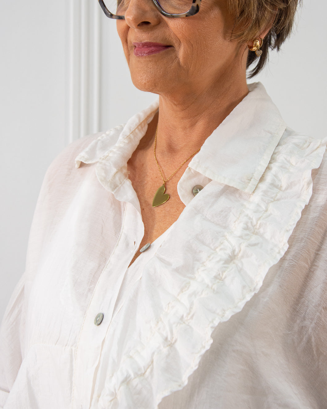 Blusa Siena de mujer en blanco