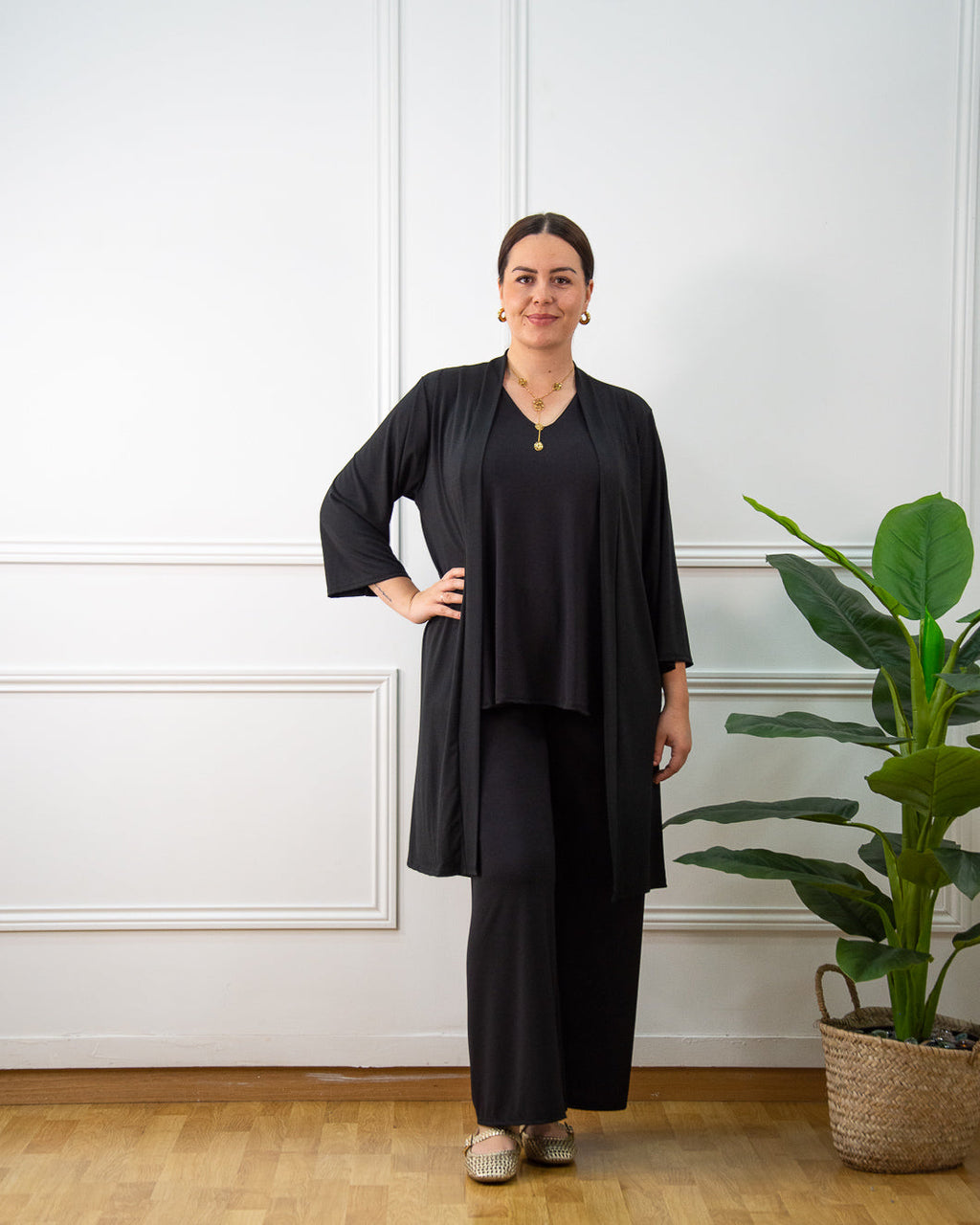 Blusa Lola de mujer en negro