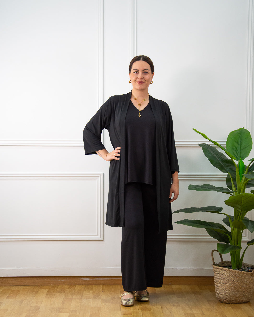 Blusa Lola de mujer en negro