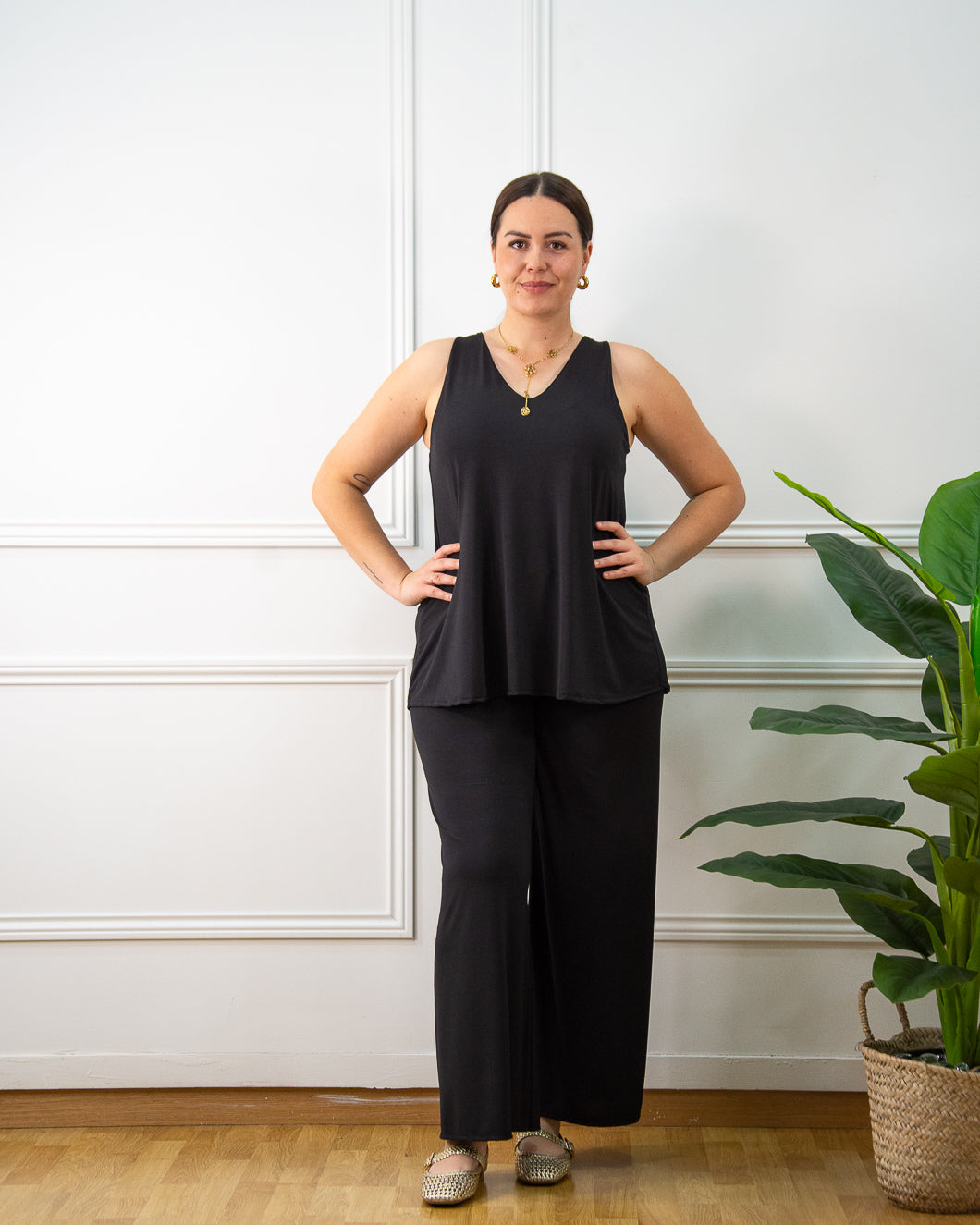 Blusa Lola de mujer en negro