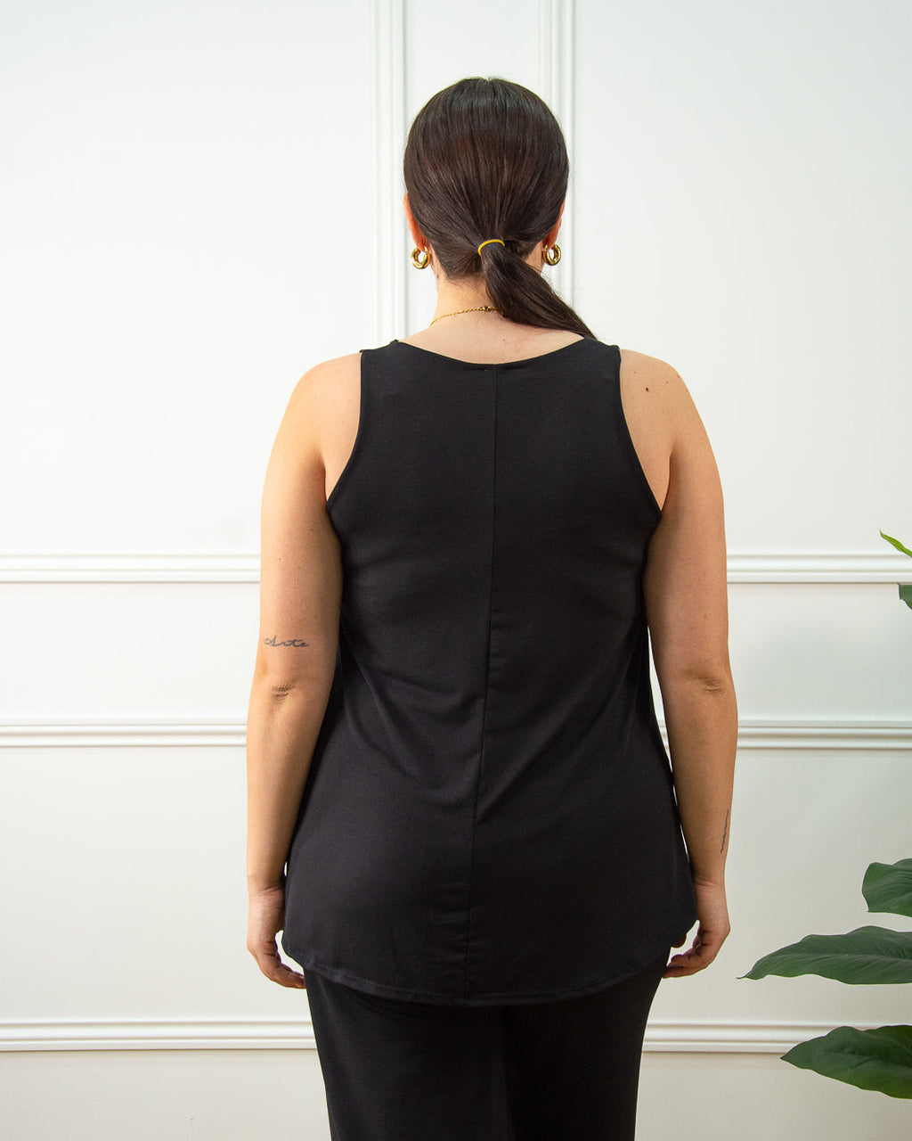 Blusa Lola de mujer en negro