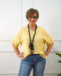 Blusa Japan oversize de mujer en amarillo
