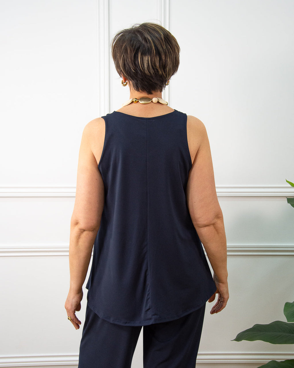 Blusa Lola de mujer en azul marino