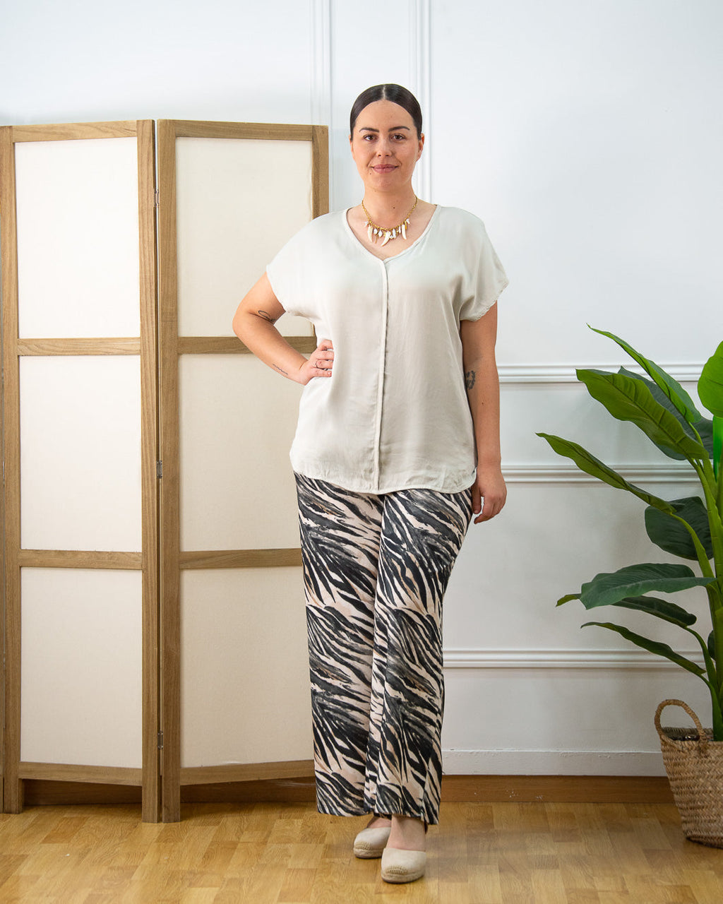 Blusa Valentina de mujer en arena